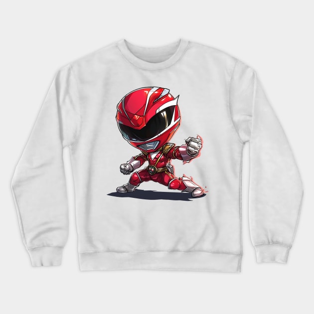 red power ranger Crewneck Sweatshirt by enzo studios